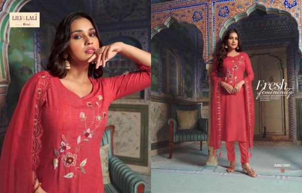 Lily And Lali Metro Fancy Designer Kurti Pant With Dupatta Collection
